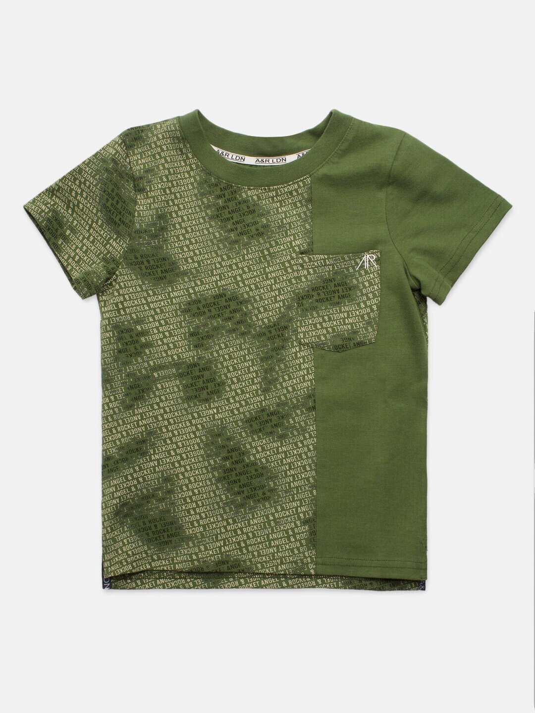 

Angel & Rocket Boys Green Printed T-shirt