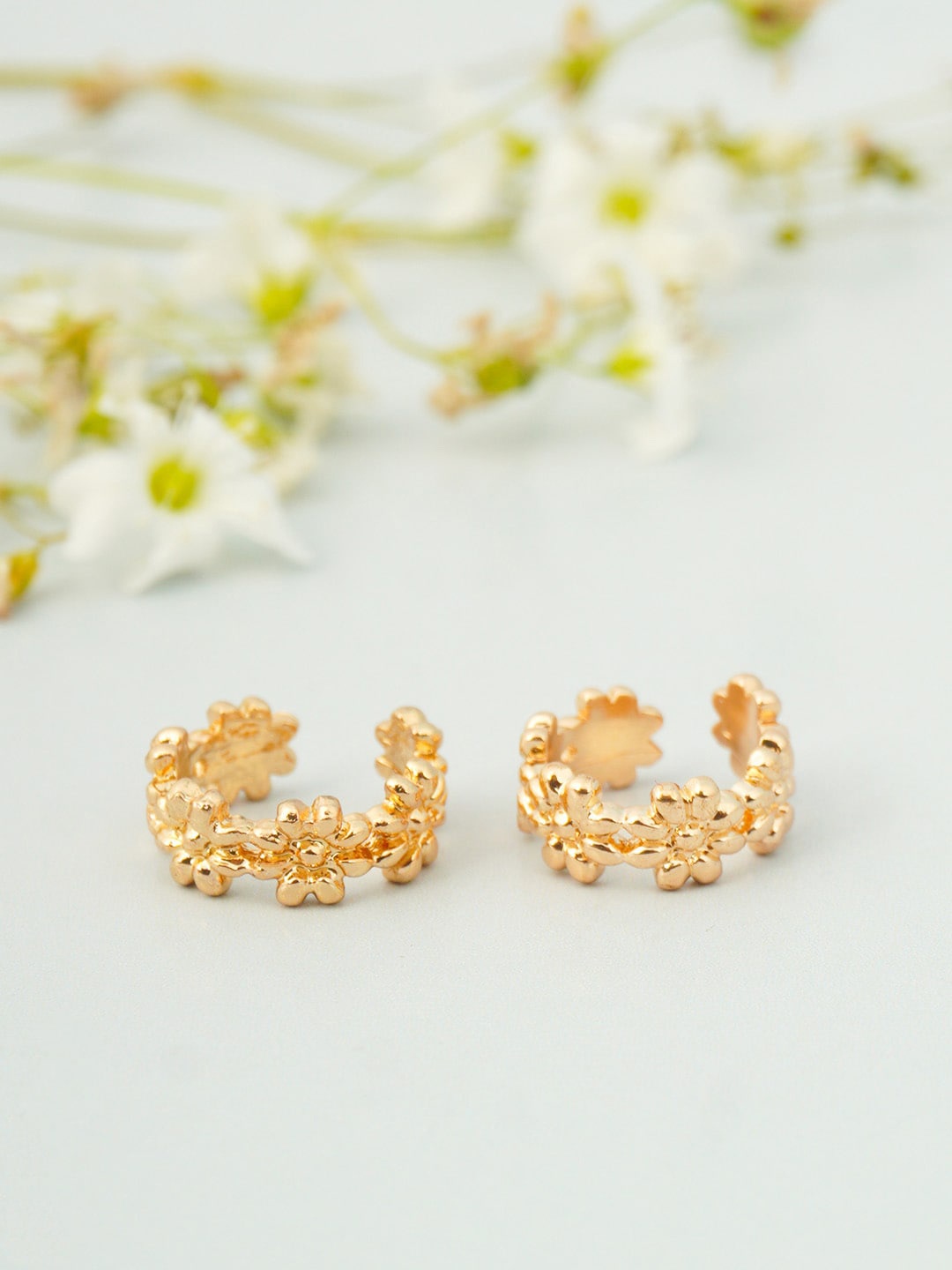 

Ferosh Gold-Toned Classic Ear Cuff Earrings