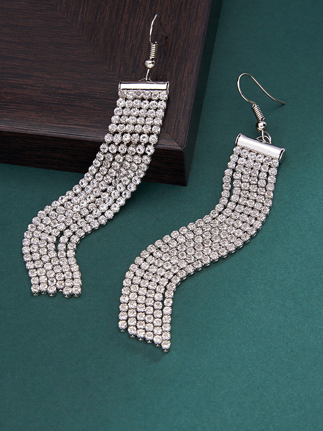 

AMI Silver-Plated Contemporary Tassel Earring