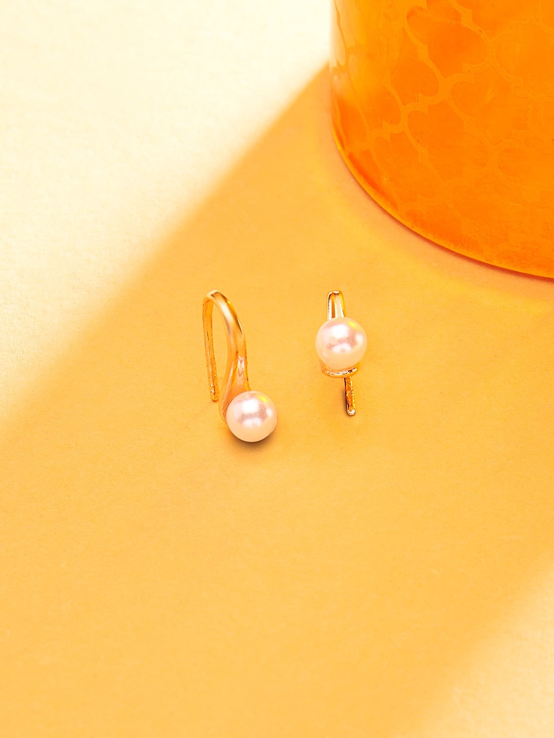 

AMI Rose Gold Plated Contemporary Studs Earrings