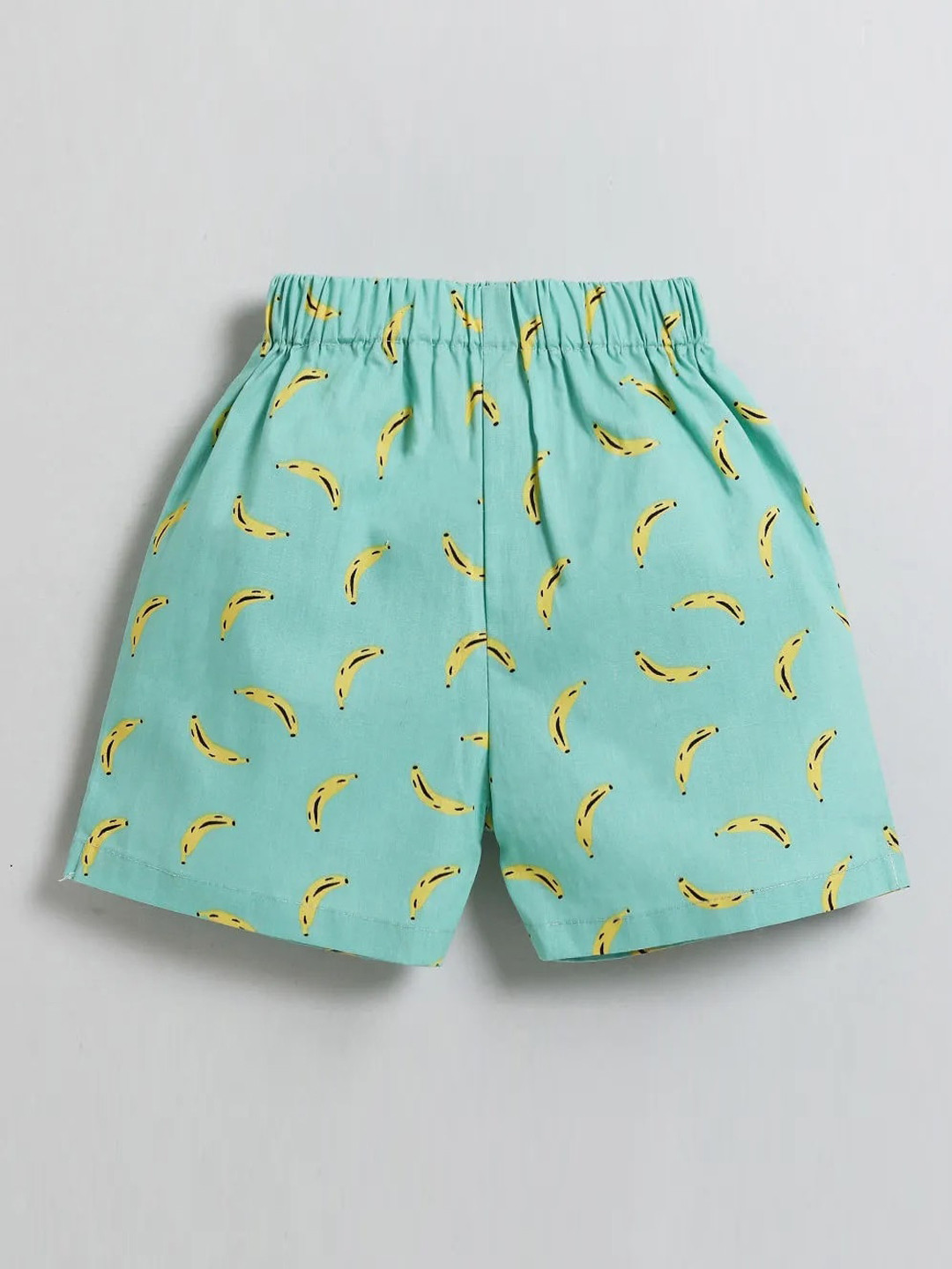 

The Magic Wand Boys Green Printed Pure Cotton Shorts Pack Of