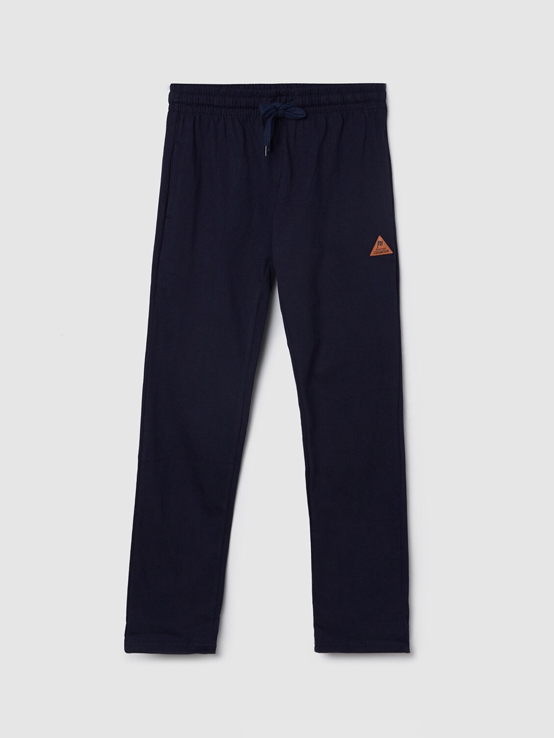 

max Boys Blue Solid Track Pant