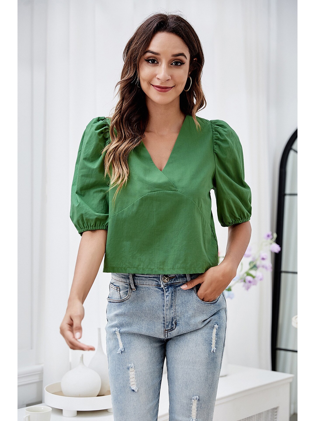 

BoStreet Green Top