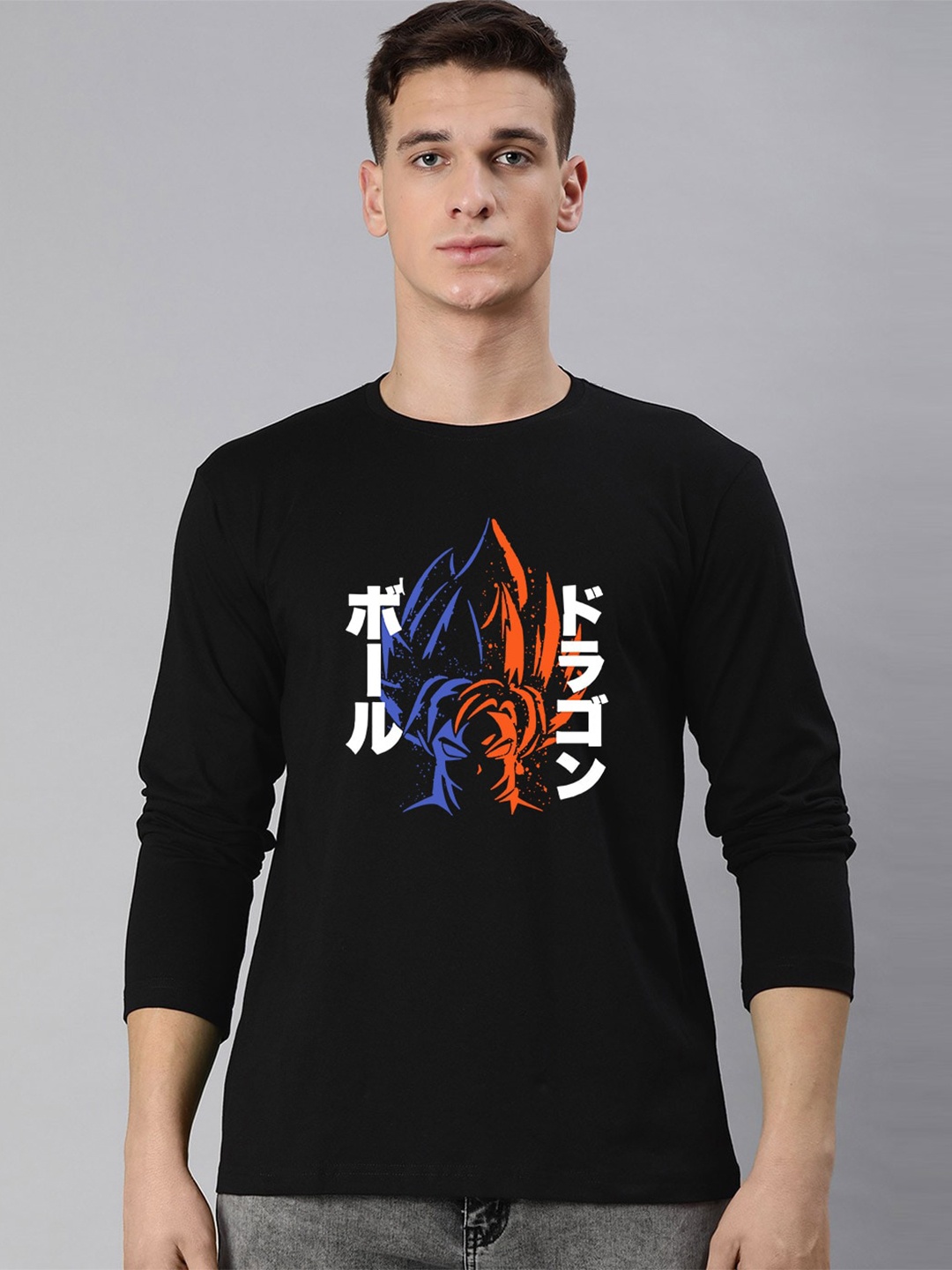 

BE AWARA Men Black Typography Printed T-shirt