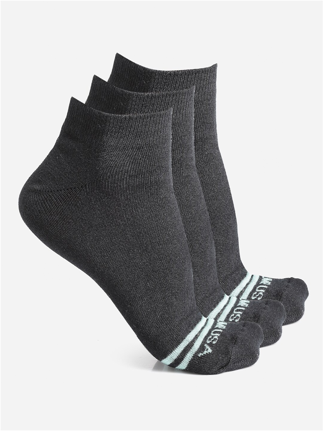 

JUMP USA Men Pack Of 3 Assorted Above Ankle-Length Socks
