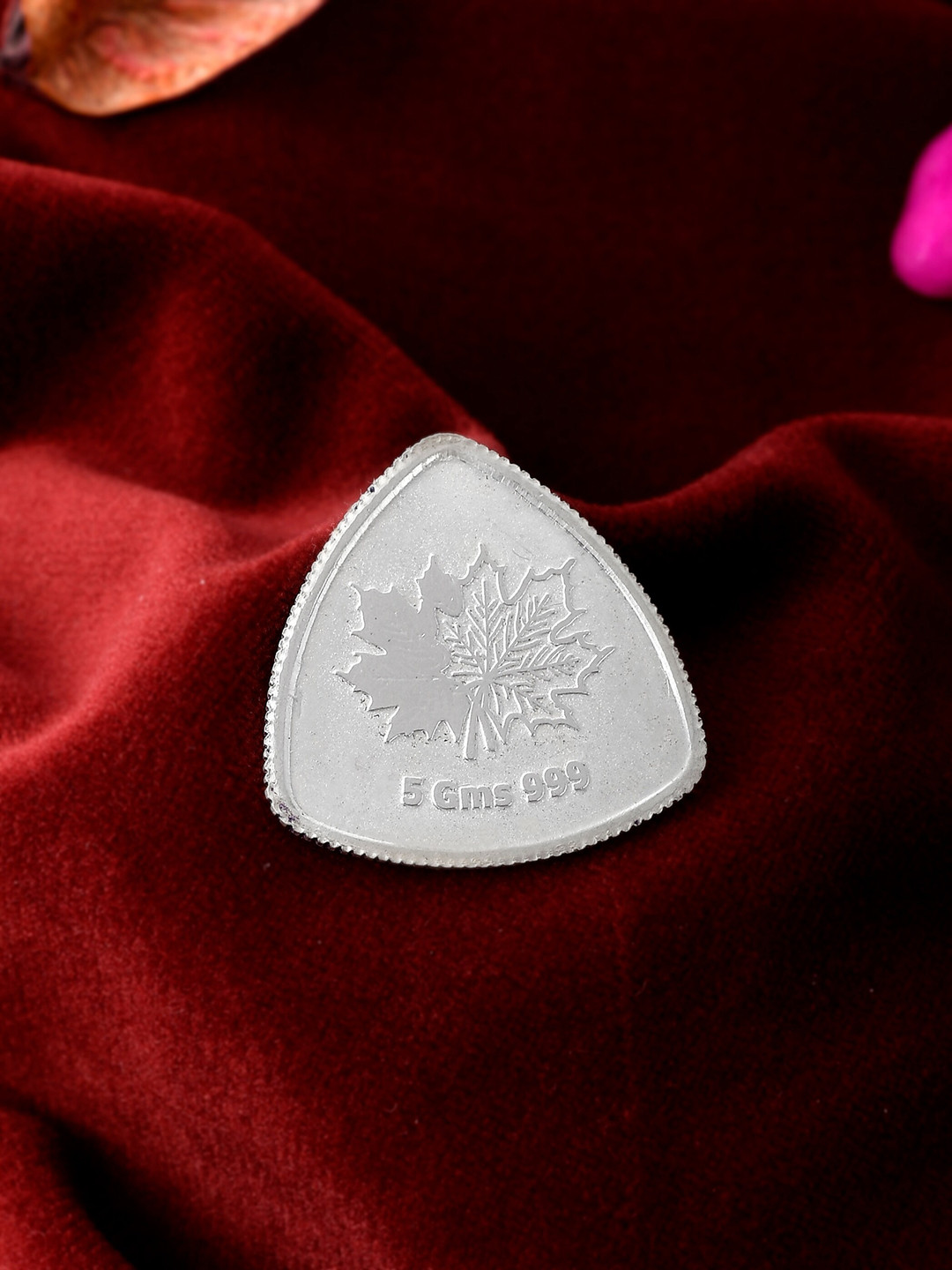 

Silvermerc Designs Silver-Toned 5 grams Triangle Shaped 999 Silver Coin