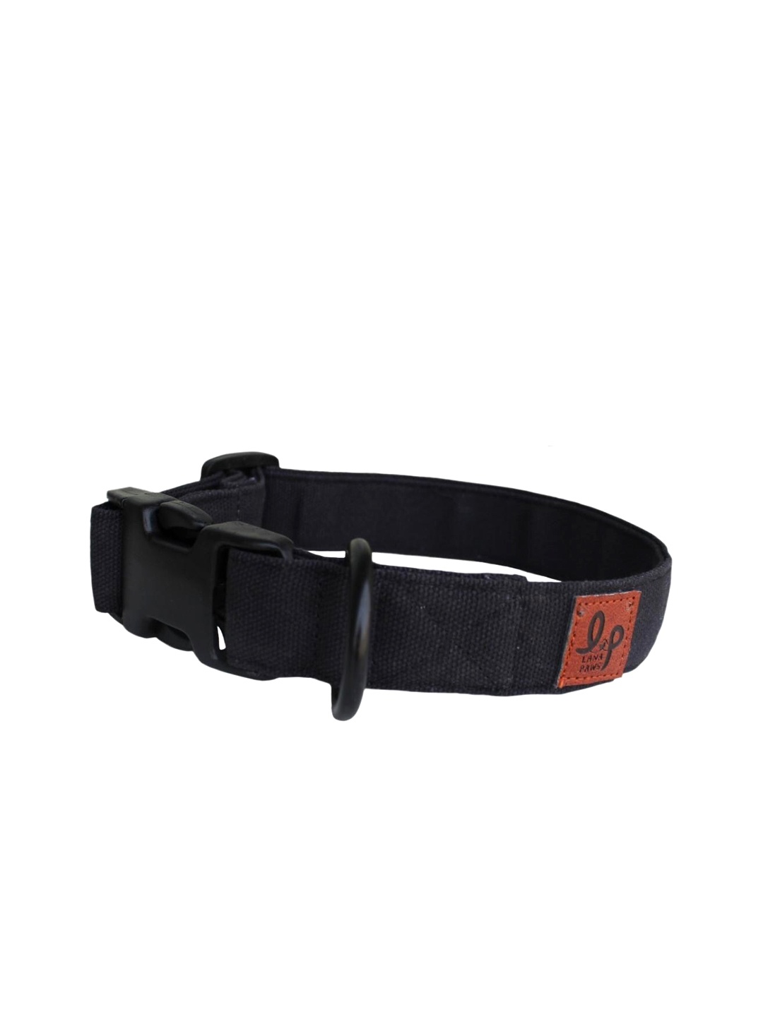 

LANA PAWS Black Solid Adjustable Pet Collar