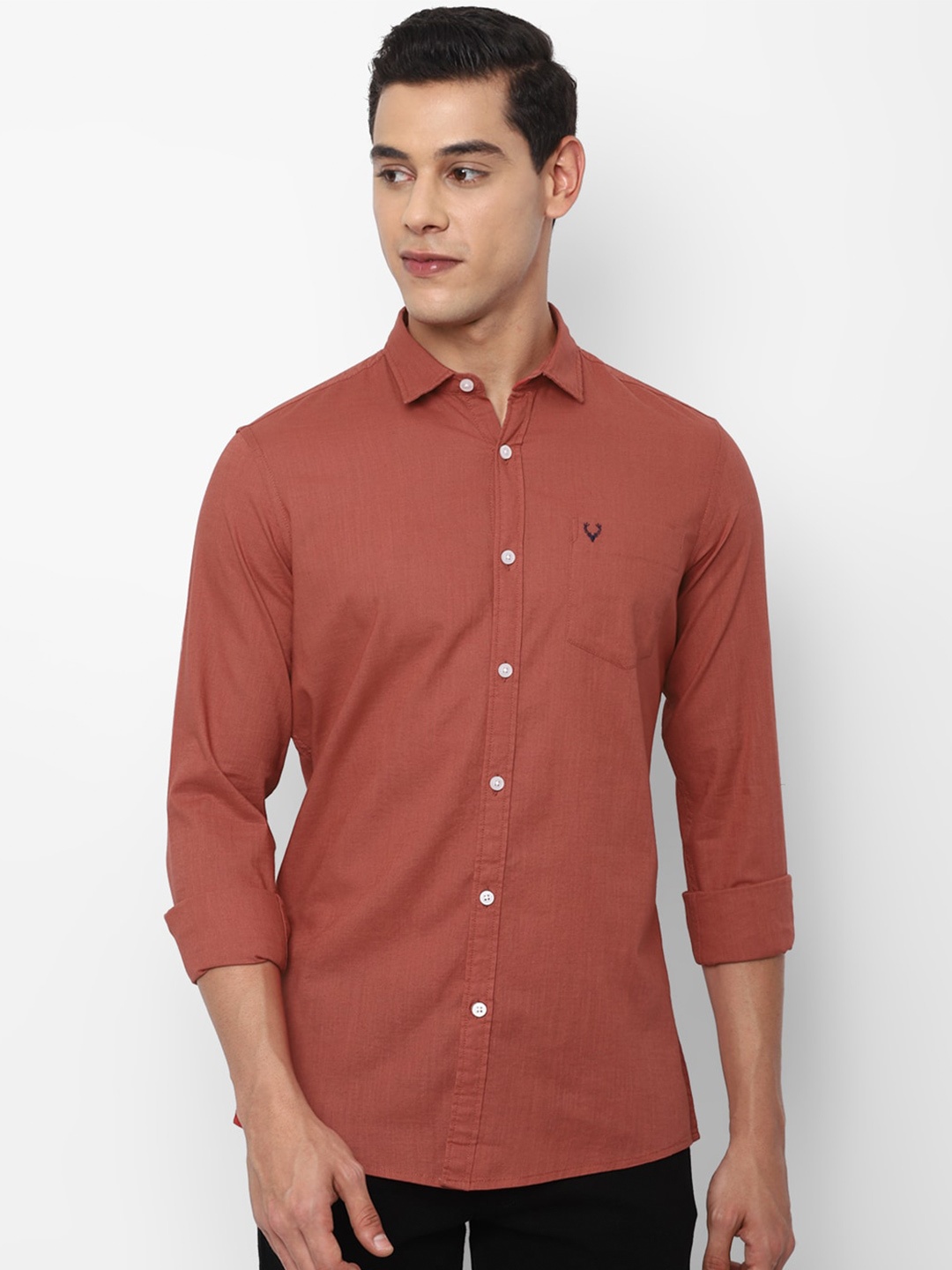 

Allen Solly Sport Men Red Pure Cotton Casual Shirt