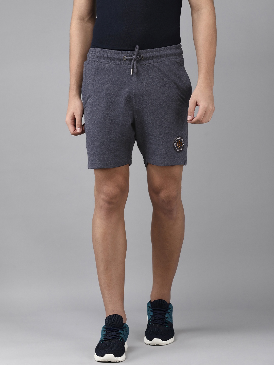 

Van Heusen Sport Men Navy Blue Solid Shorts