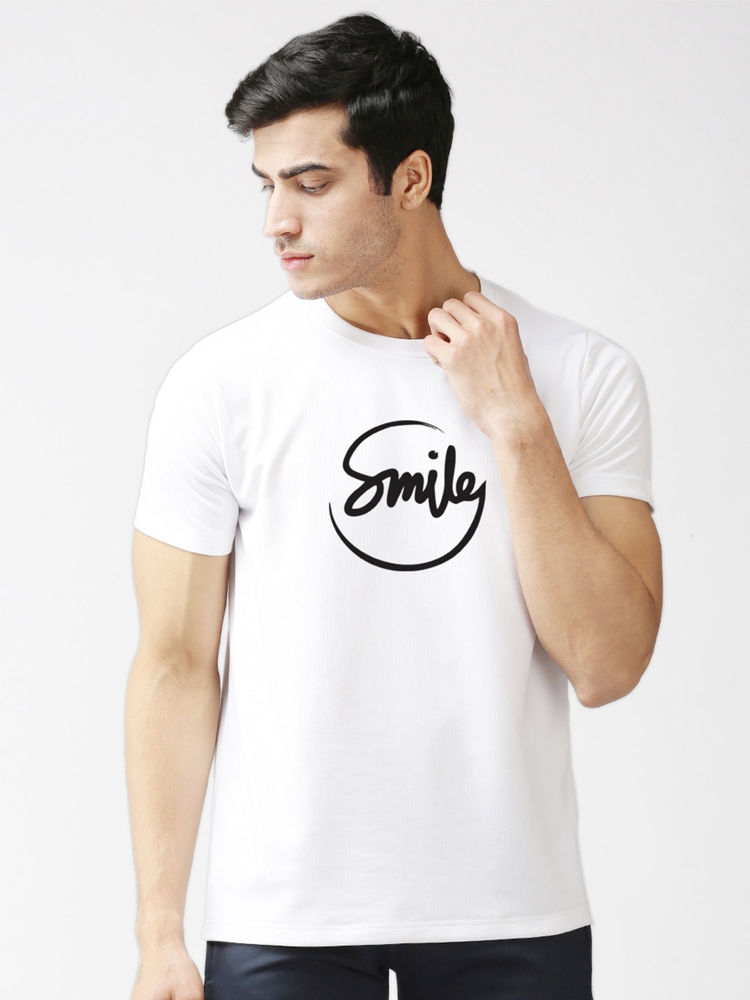 

EPPE Men White Typography Printed T-shirt