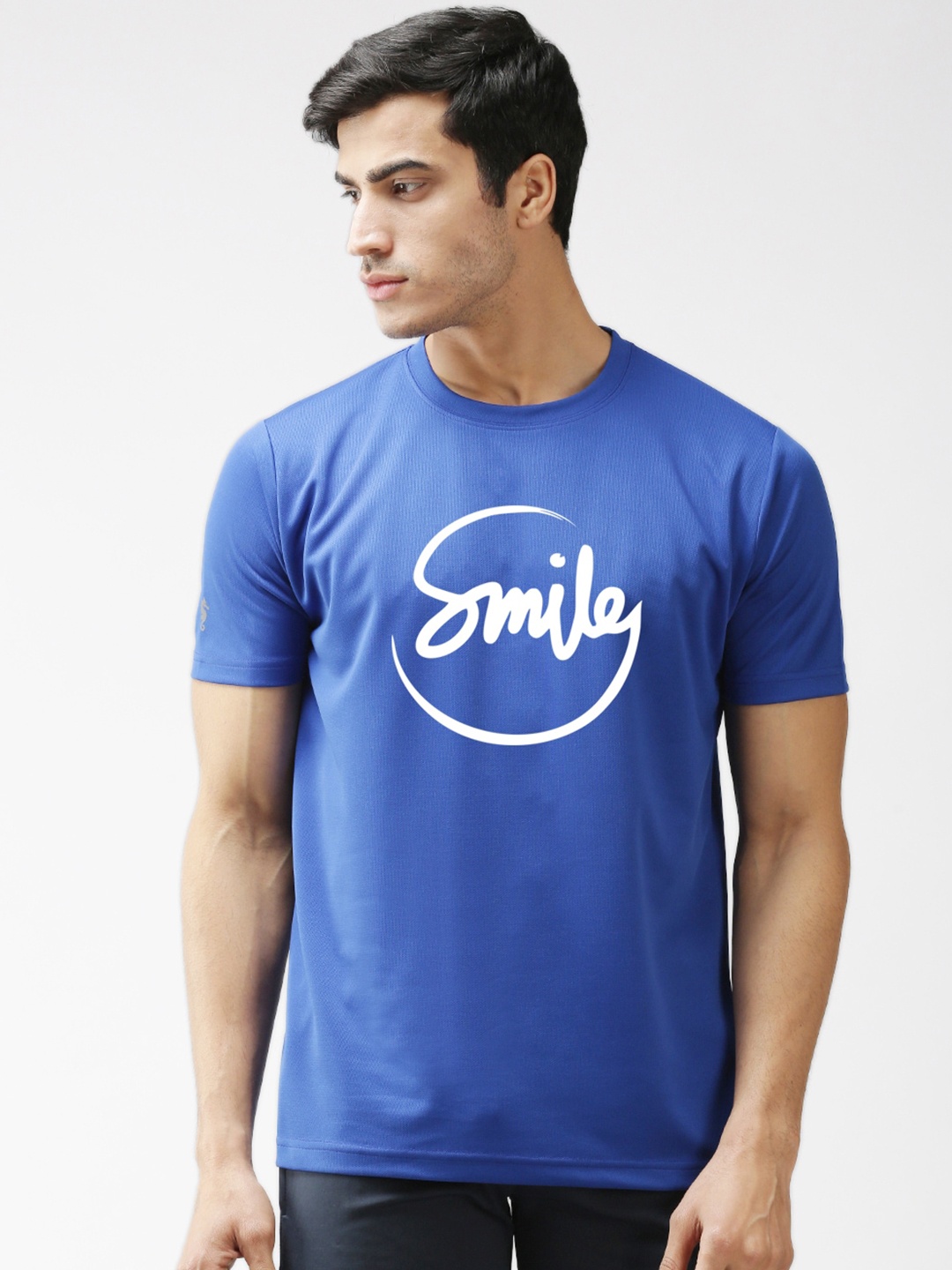 EPPE Men Blue Typography Printed Sports T-shirt