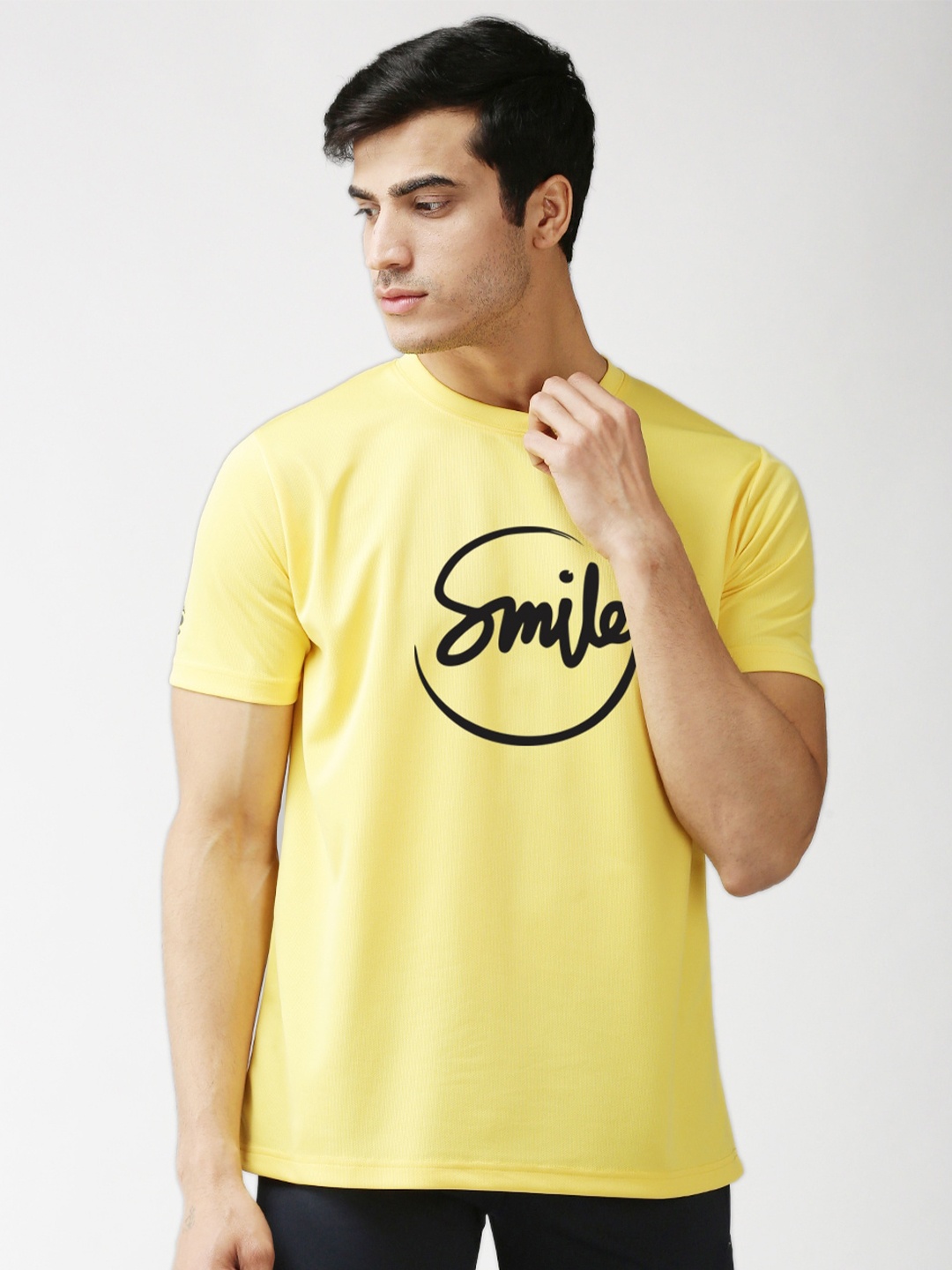 

EPPE Men Yellow Typography Printed T-shirt