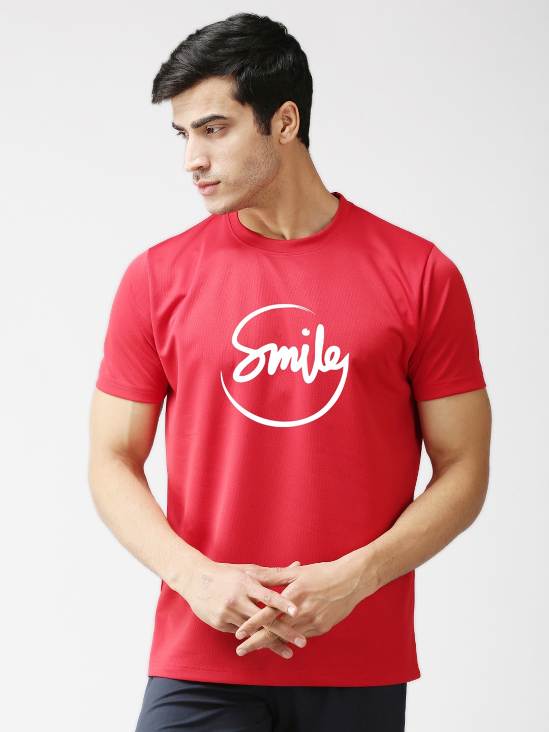 

EPPE Men Red Typography Printed T-shirt