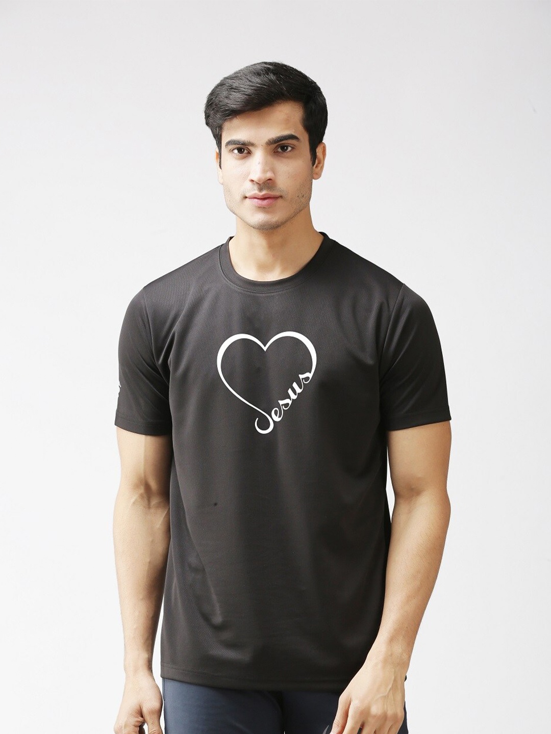 

EPPE Men Black Printed T-shirt