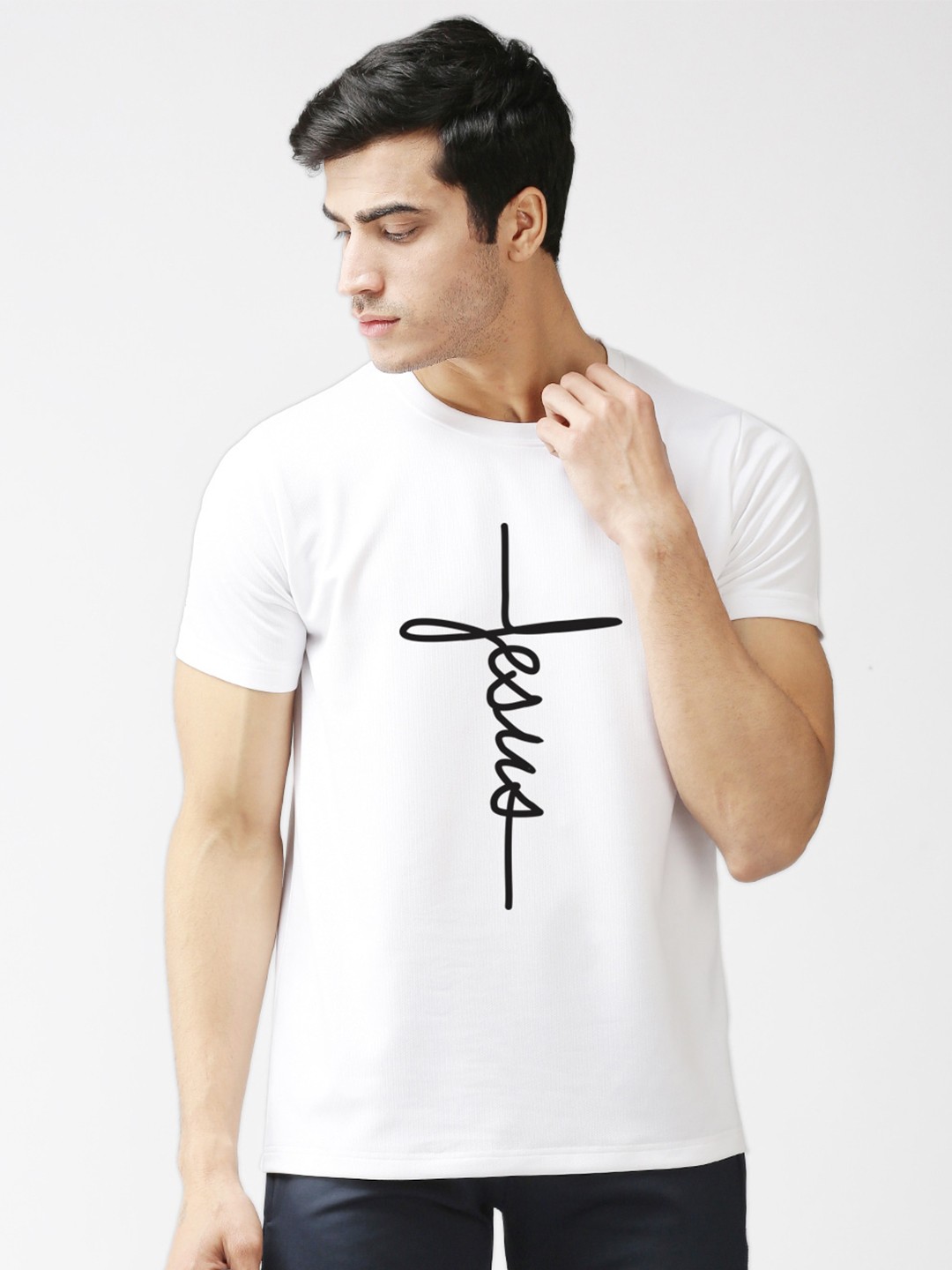 

EPPE Men White Typography Printed T-shirt