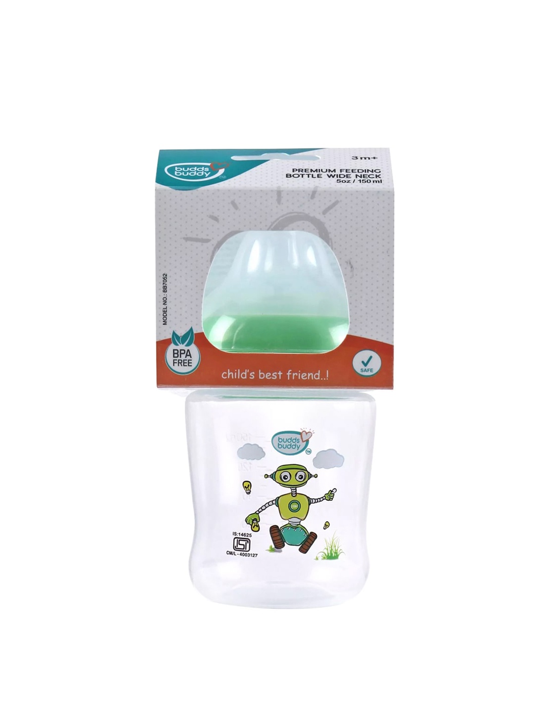 

BUDDSBUDDY Green Feeding Bottle 150 Ml