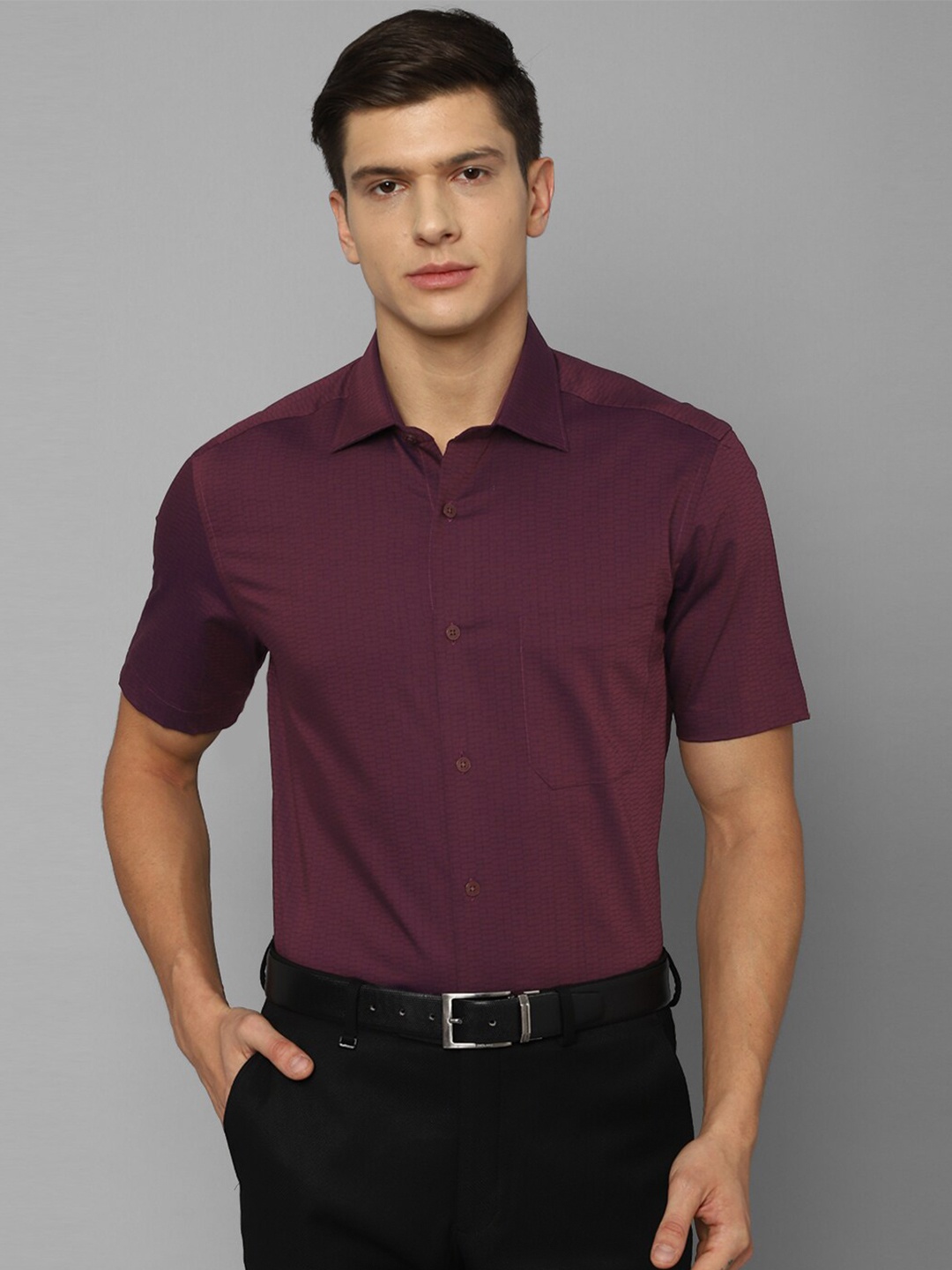 

Louis Philippe Men Purple Formal Shirt