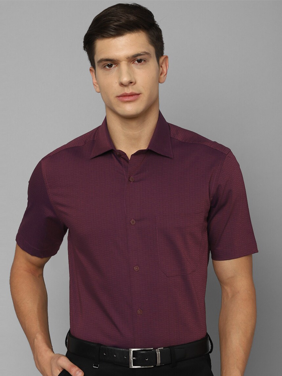 

Louis Philippe Men Purple Formal Shirt