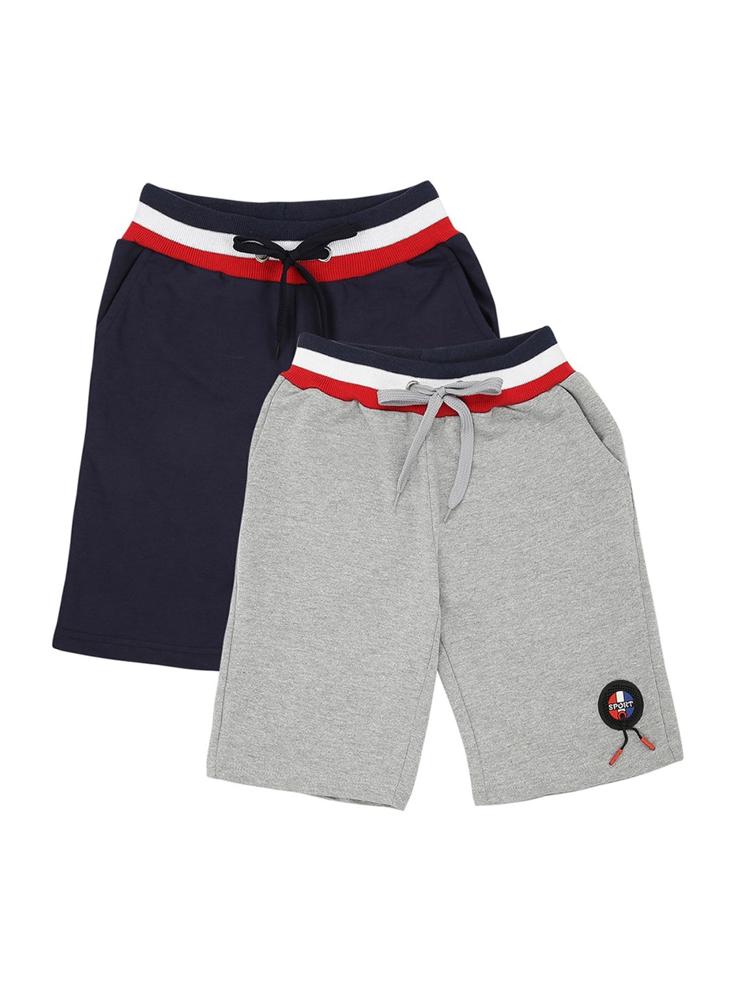 

RAINE AND JAINE Boys Navy Blue High-Rise Shorts