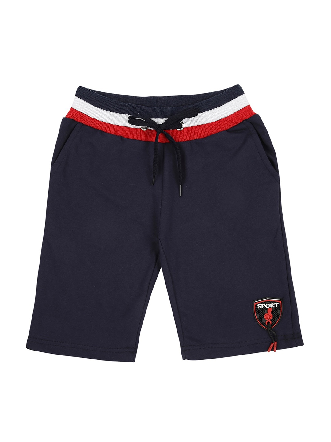 

RAINE AND JAINE Boys Navy Blue High-Rise Shorts