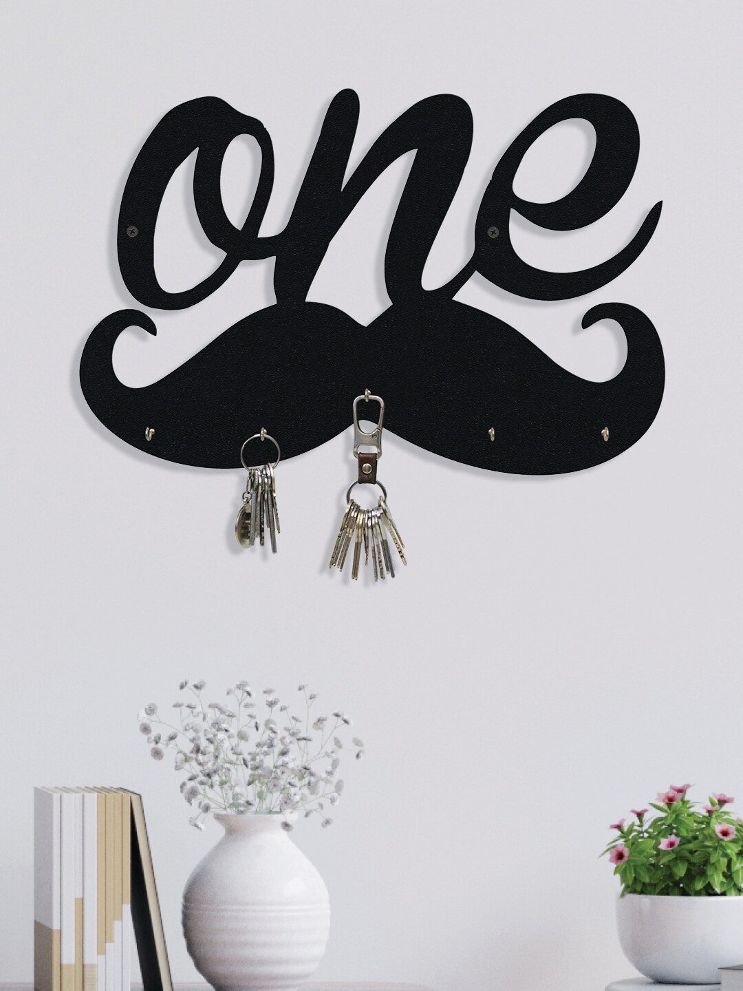 

RANDOM Set of 2 Black One Wall Hanging Key Holder