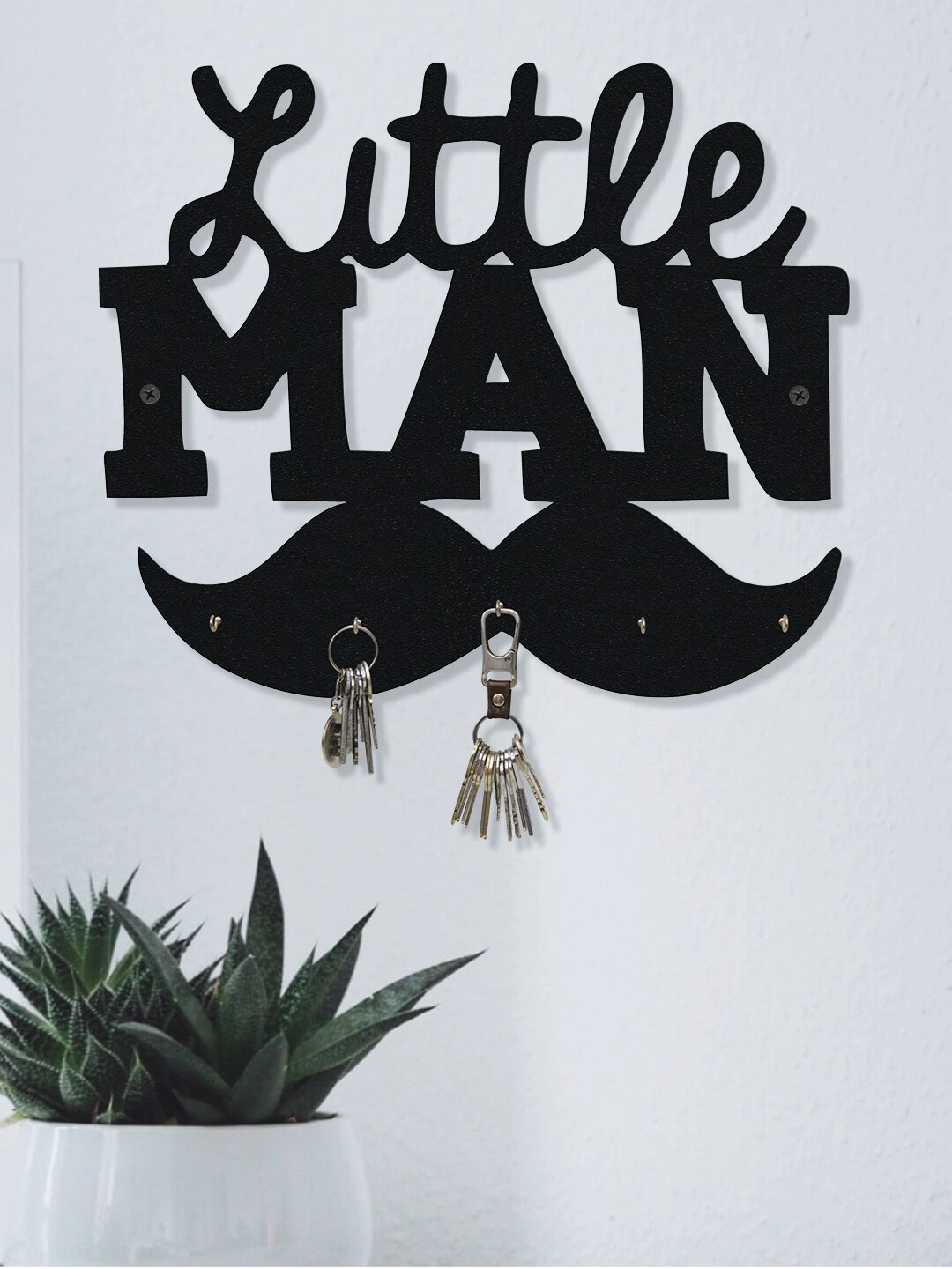 

RANDOM Black Little Man Wall Hanging Key Holder