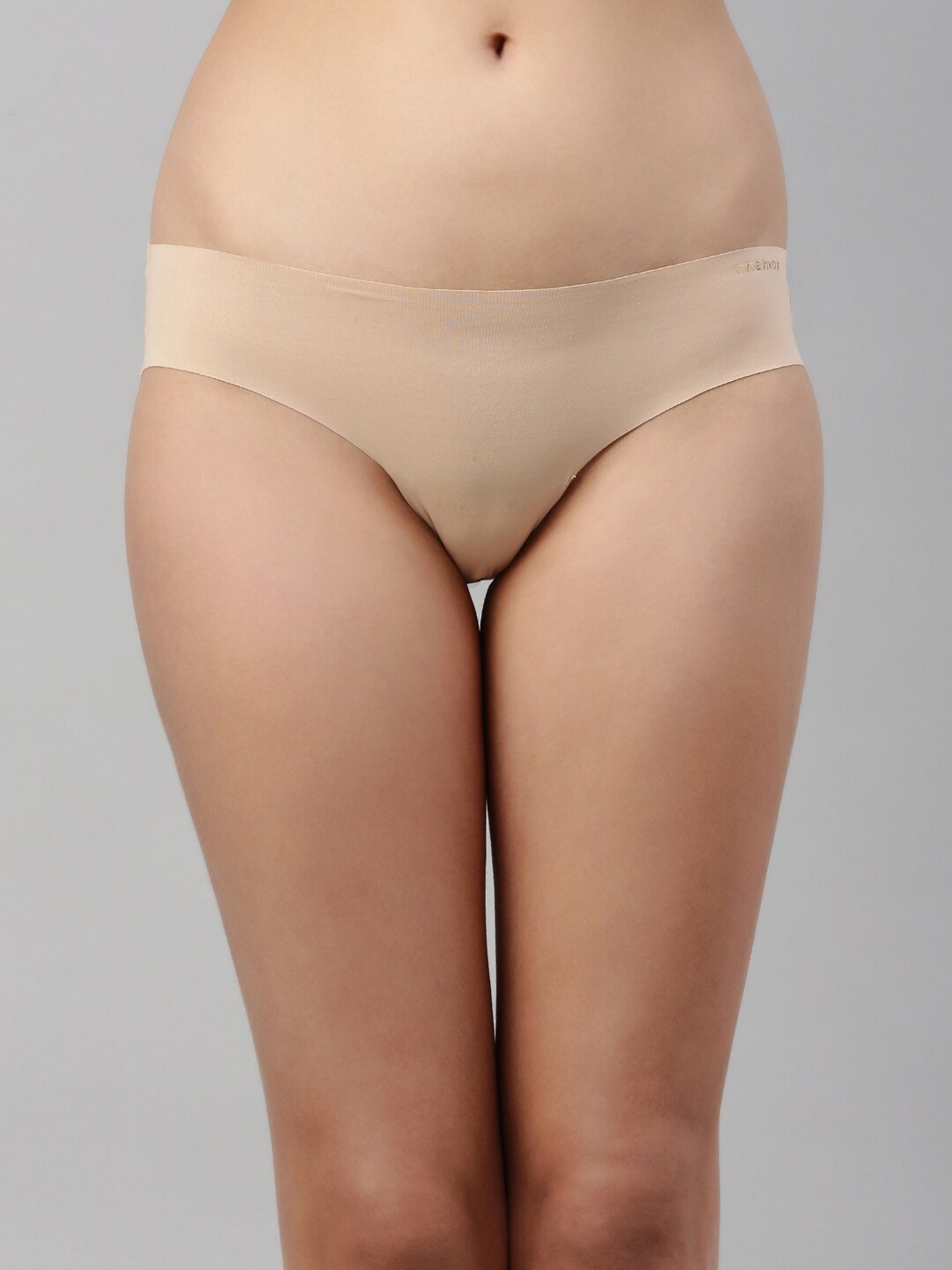 

Enamor Women Nude-Coloured Solid Bikini Briefs PB40