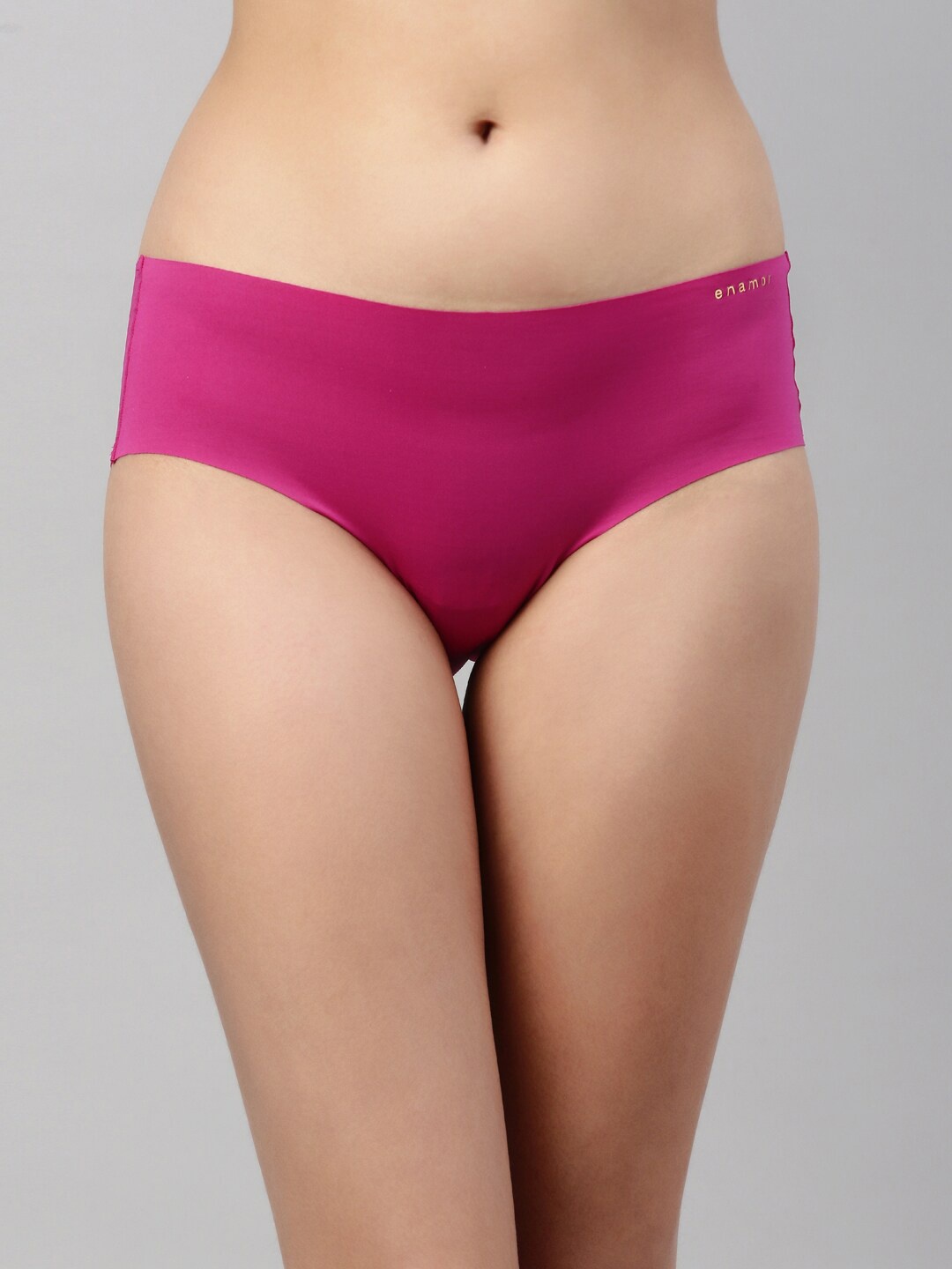 

Enamor Women Pink Solid Hipster Briefs PH40