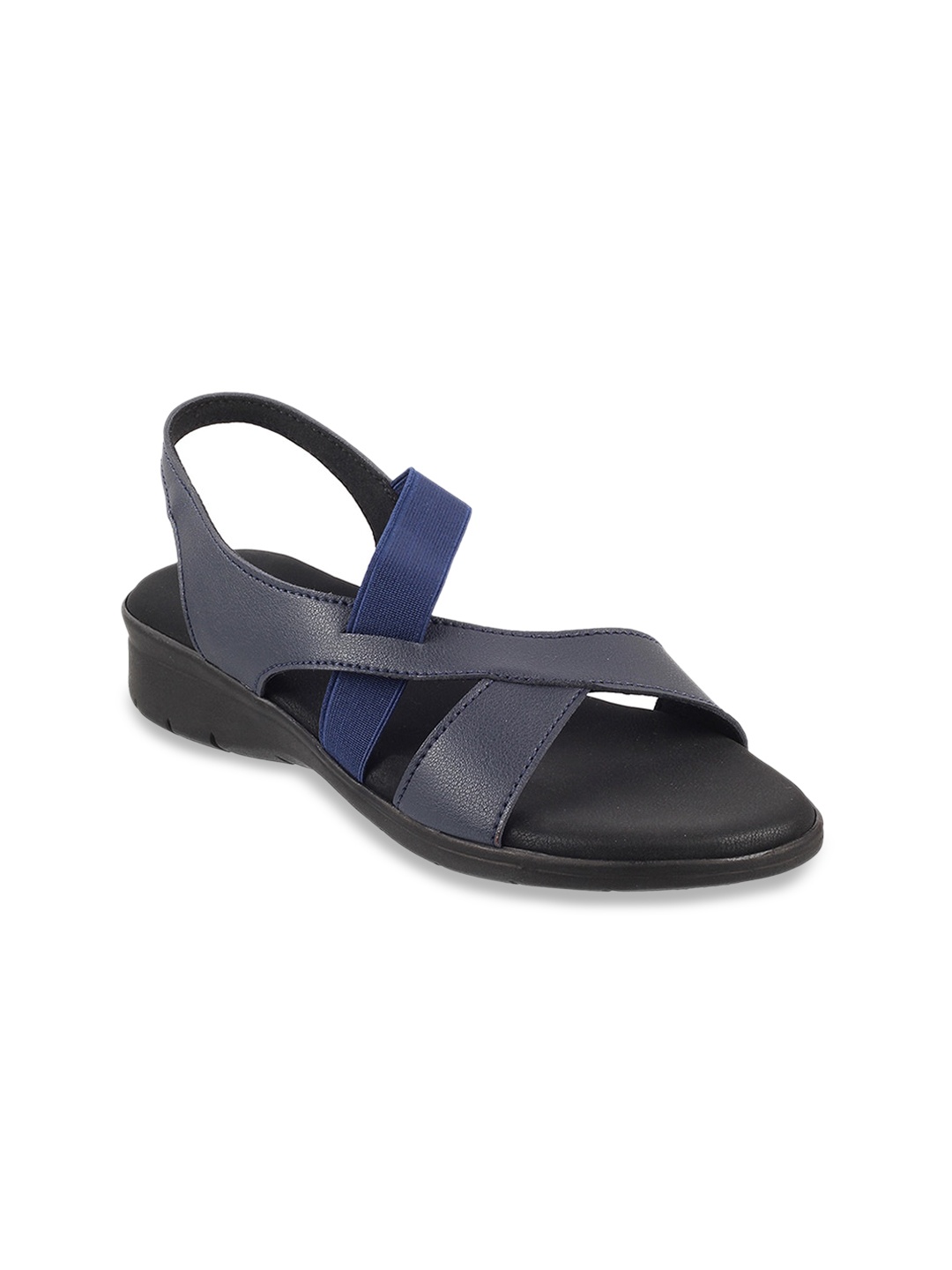 

Mochi Women Blue Colourblocked Open Toe Flats