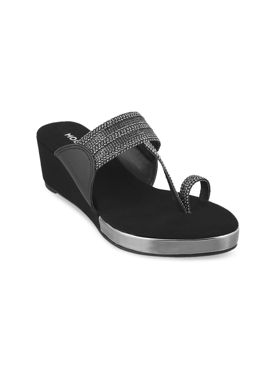 

Mochi Women Black Ballerinas Flats