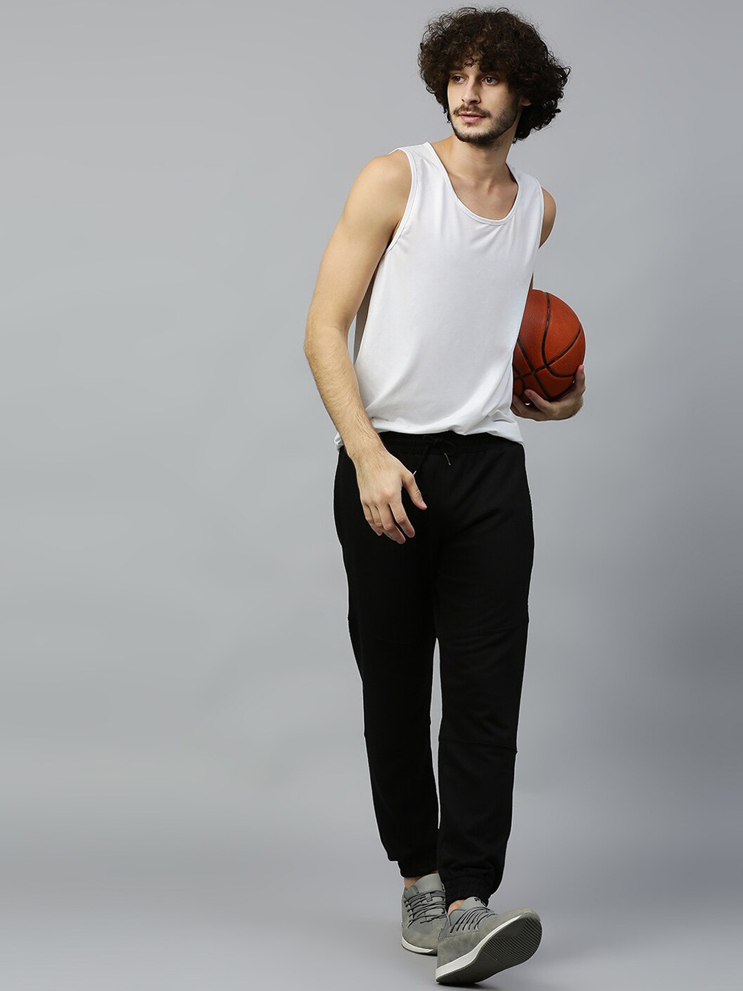 

Hubberholme Men Black Solid Track Pants