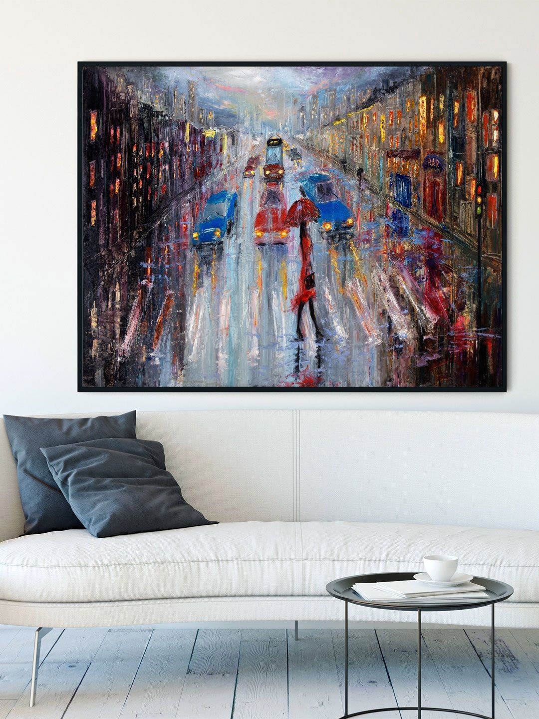 

ARTSPACE Pink & Grey Crossing The Street Canvas Wall Art