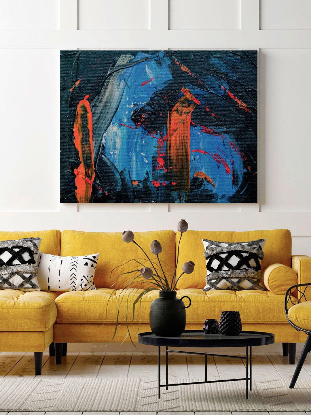 

ARTSPACE Blue Abstract Wall Painting
