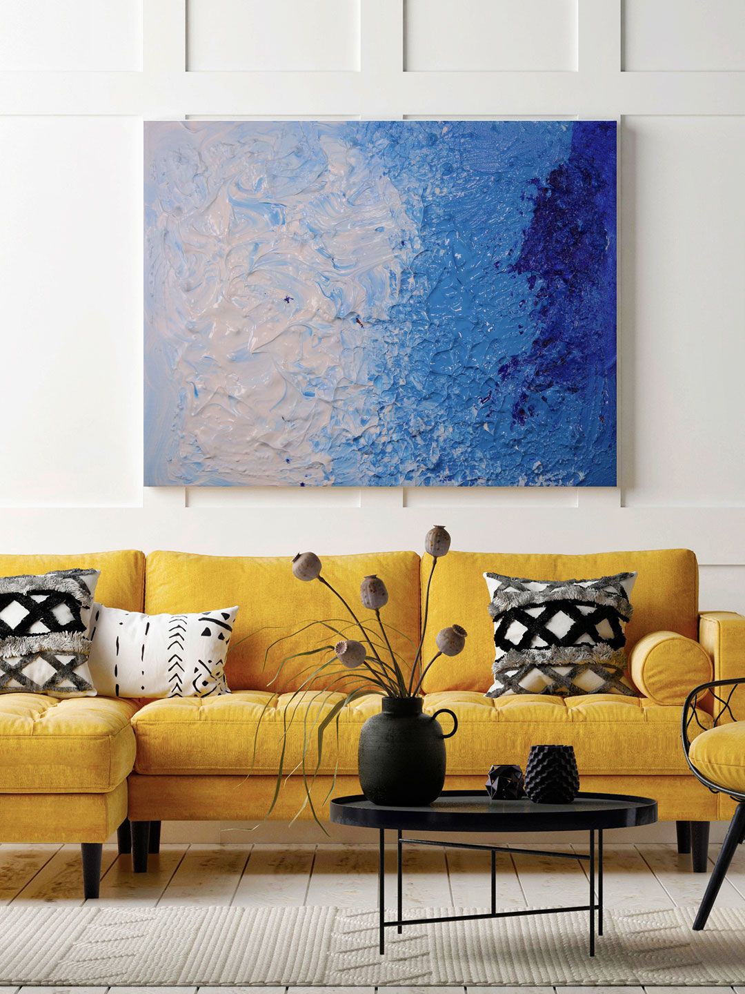 

ARTSPACE Blue Abstract Wall Painting
