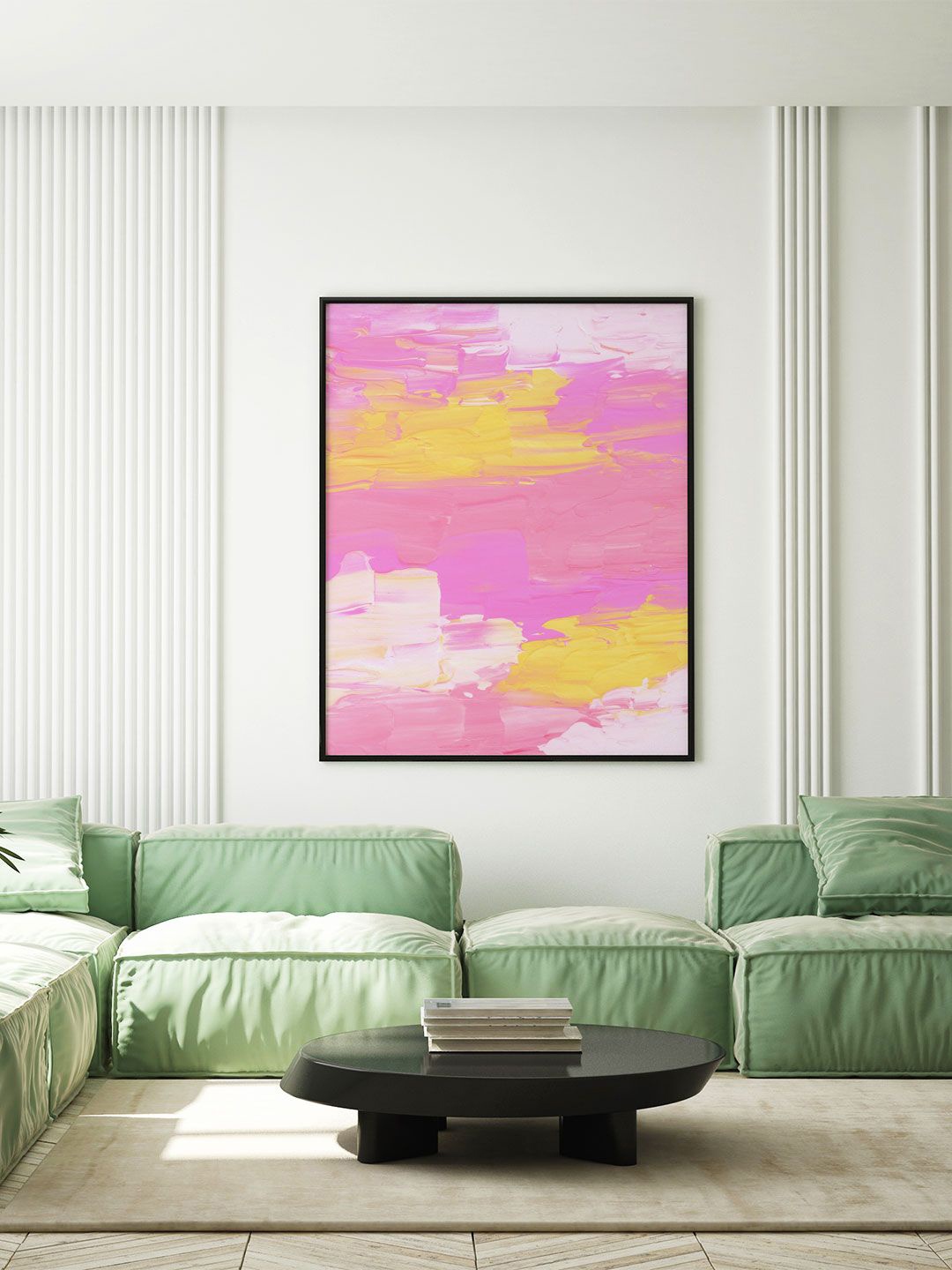 

ARTSPACE Pink Greenary of Abstract Canvas Wall Art, Multi