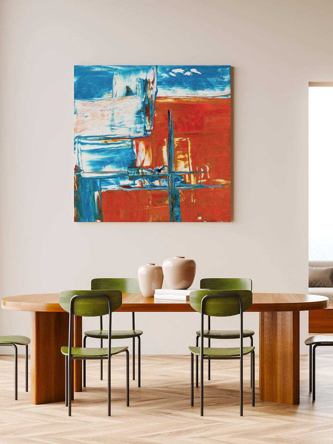 

ARTSPACE Multicoloured Sandstone Abstract Wall Painting, Multi