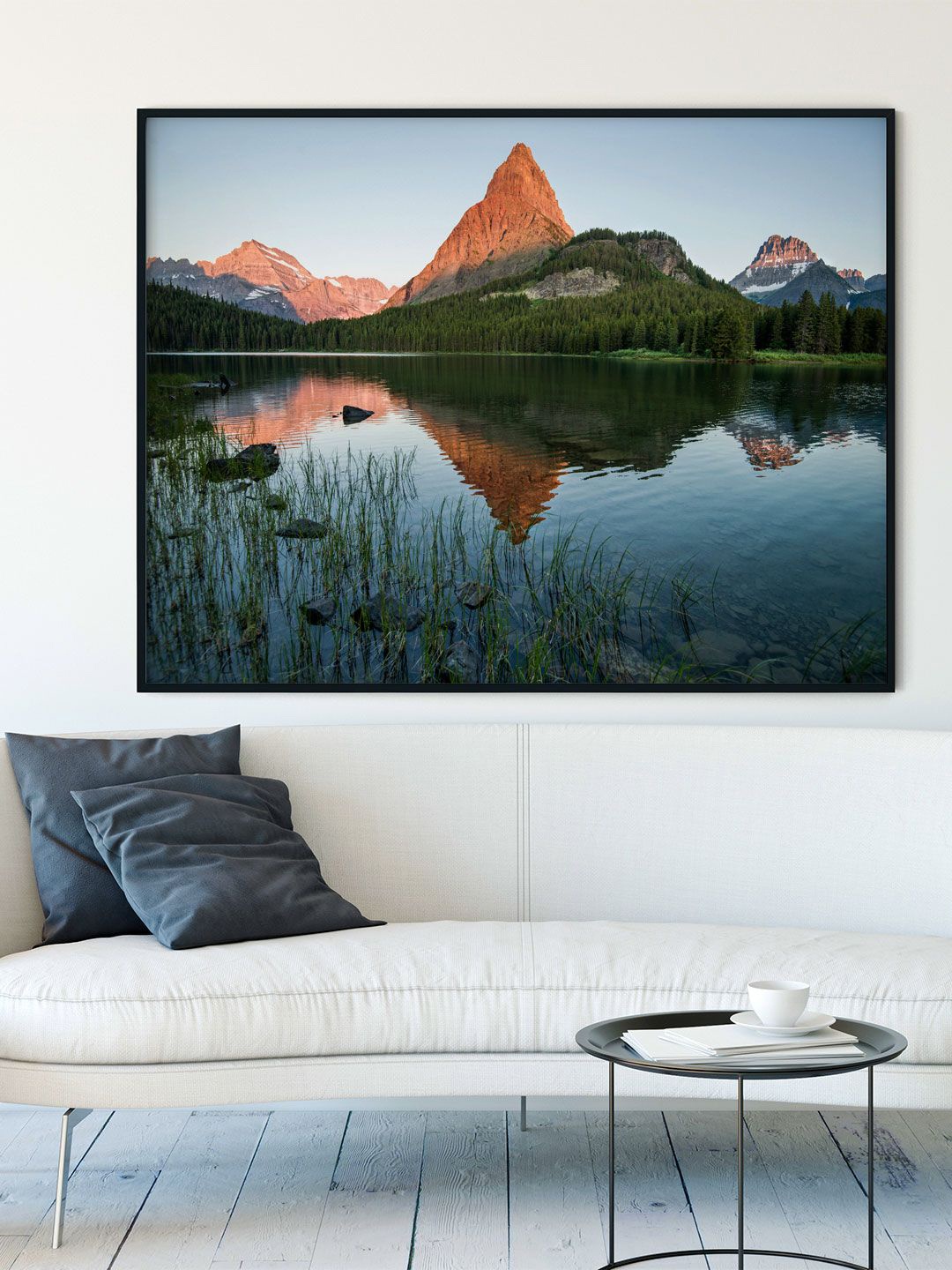 

ARTSPACE Green Landscape Canvas Wall Painting With Frame