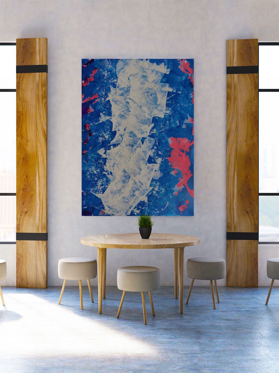 

ARTSPACE Blue & Pink Abstract Printed Wall Art