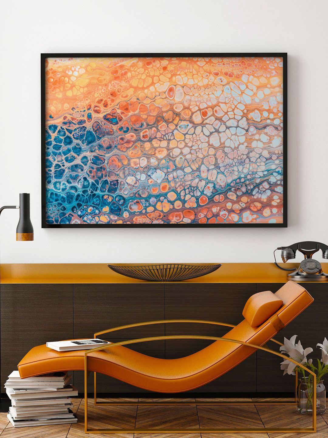 

ARTSPACE Pink Cells Abstract Wall Painting