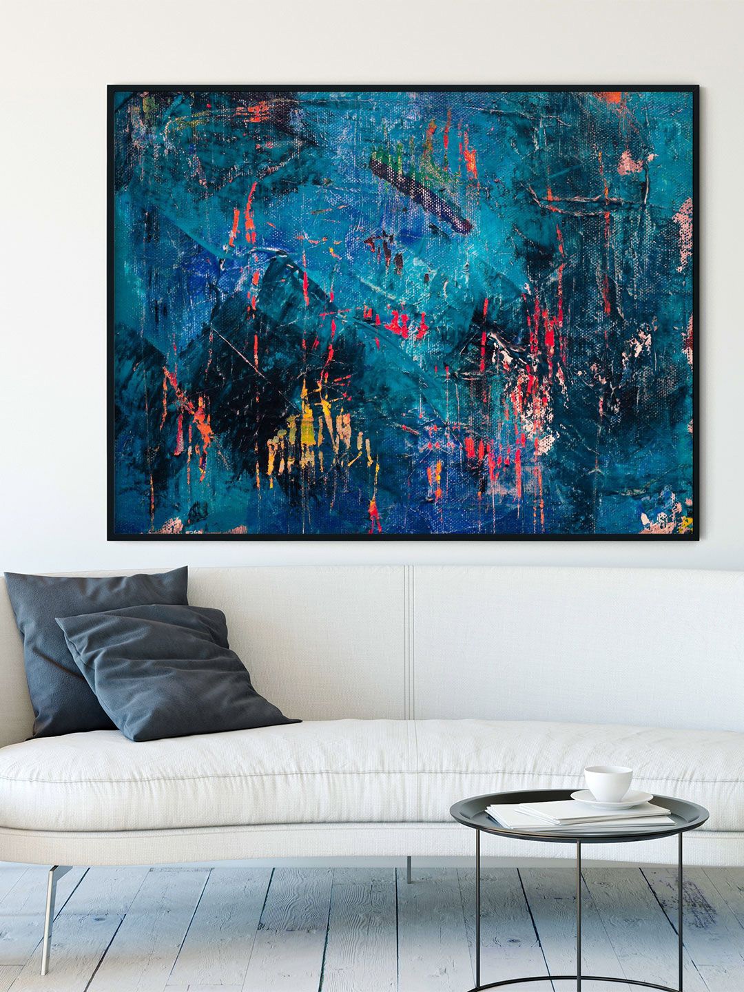 

ARTSPACE Blue Abstract Printed Wall Art