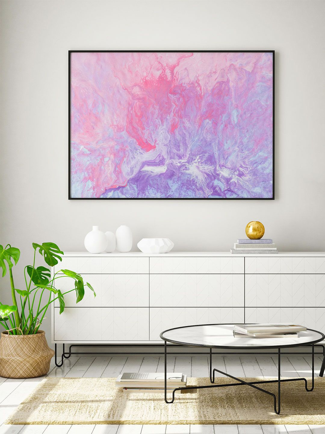 

ARTSPACE Pink Abstract Wall Painting