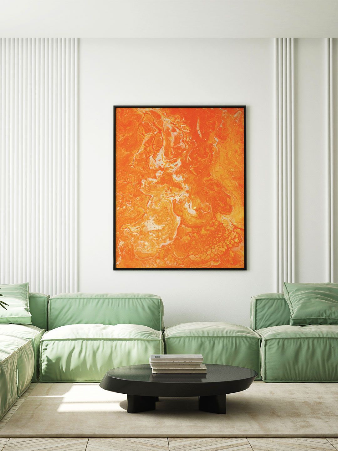

ARTSPACE Orange Sunshine Abstract Wall Art