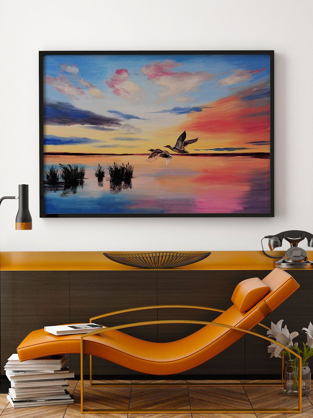 

ARTSPACE Blue & Orange Abstract Wall Art