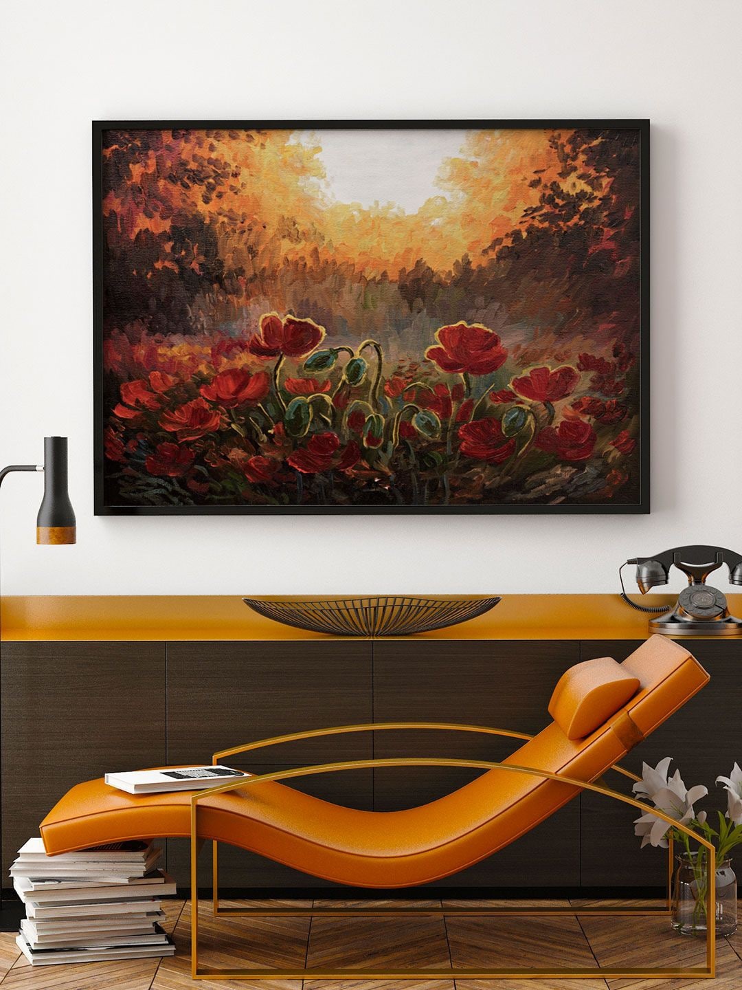 

ARTSPACE Multi-Coloured Floral Canvas Wall Painting
