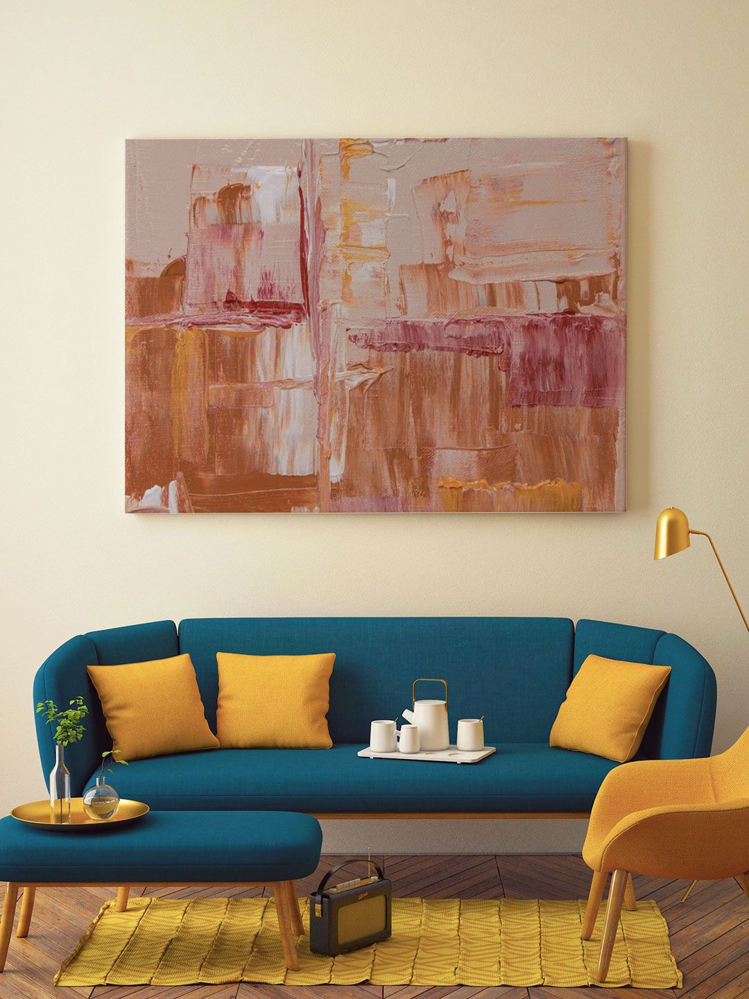 

ARTSPACE Multicoloured Ethereal Abstract Wall Painting, Multi