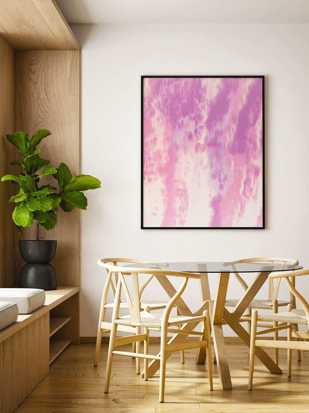 

ARTSPACE Pink Sapphire Abstract Wall Painting
