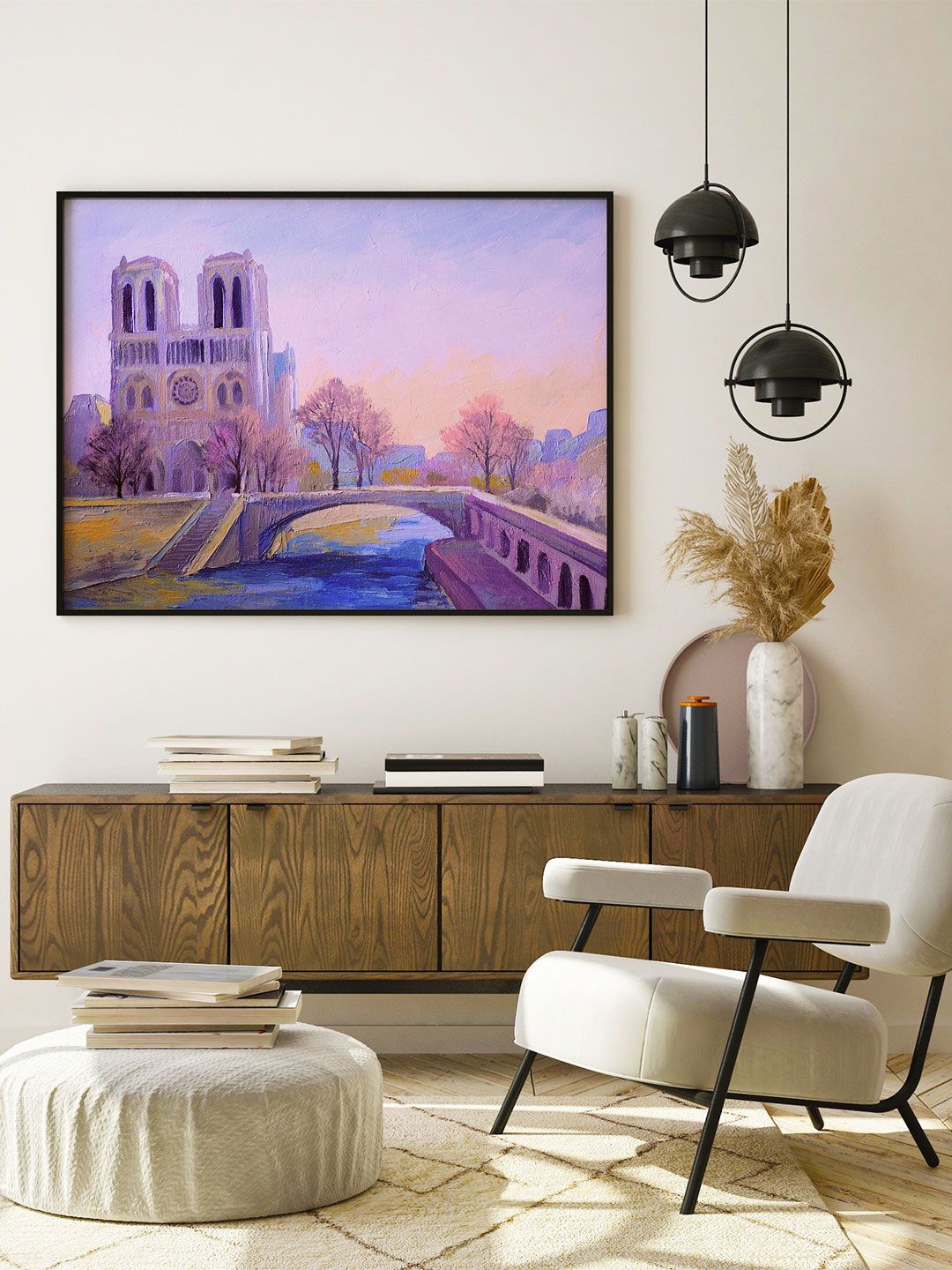 

ARTSPACE Blue & Purple Notre Dame De Paris Wall Paintings
