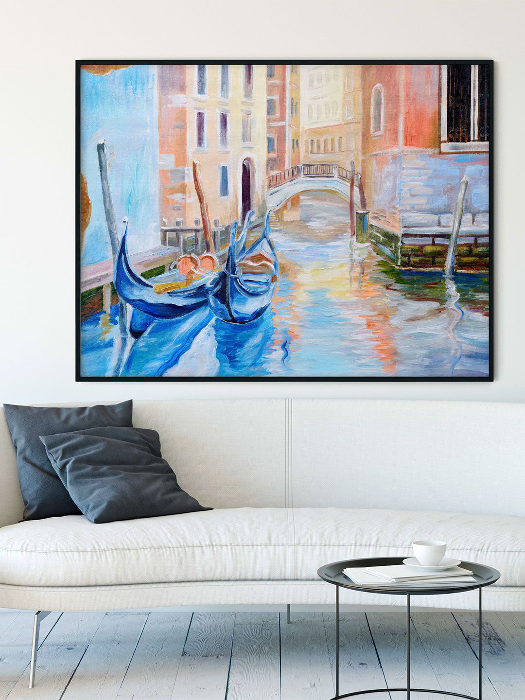 

ARTSPACE Multicoloured Gondola in Venice Wall Art, Multi