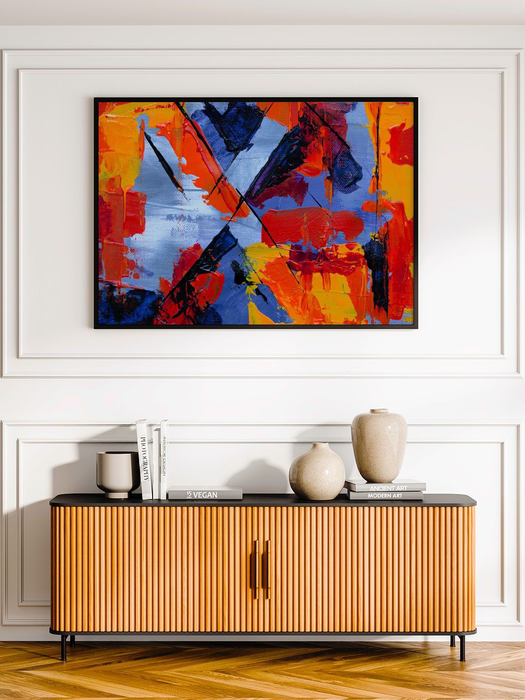 

ARTSPACE Multi-Coloured Abstract Painting Canvas Wall Painting