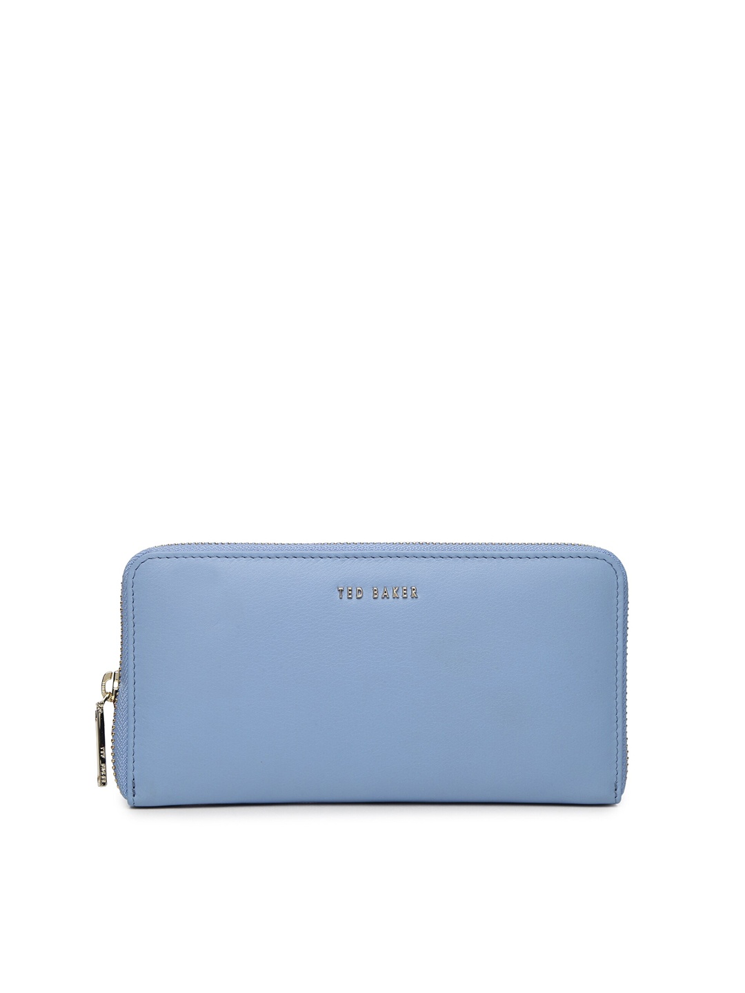 

Ted Baker Women Blue Zip Detail Leather Zip Around Wallet